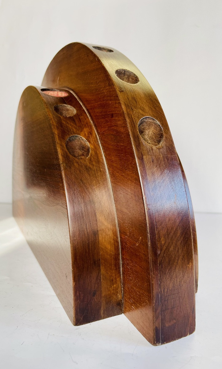 Porte cannes éventail en bois -photo-5